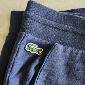 Lacoste Navy Jogger Pants with Crocodile Patch